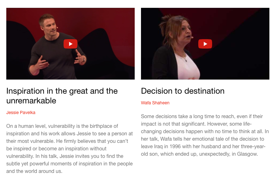 TedxGlasgow women talks